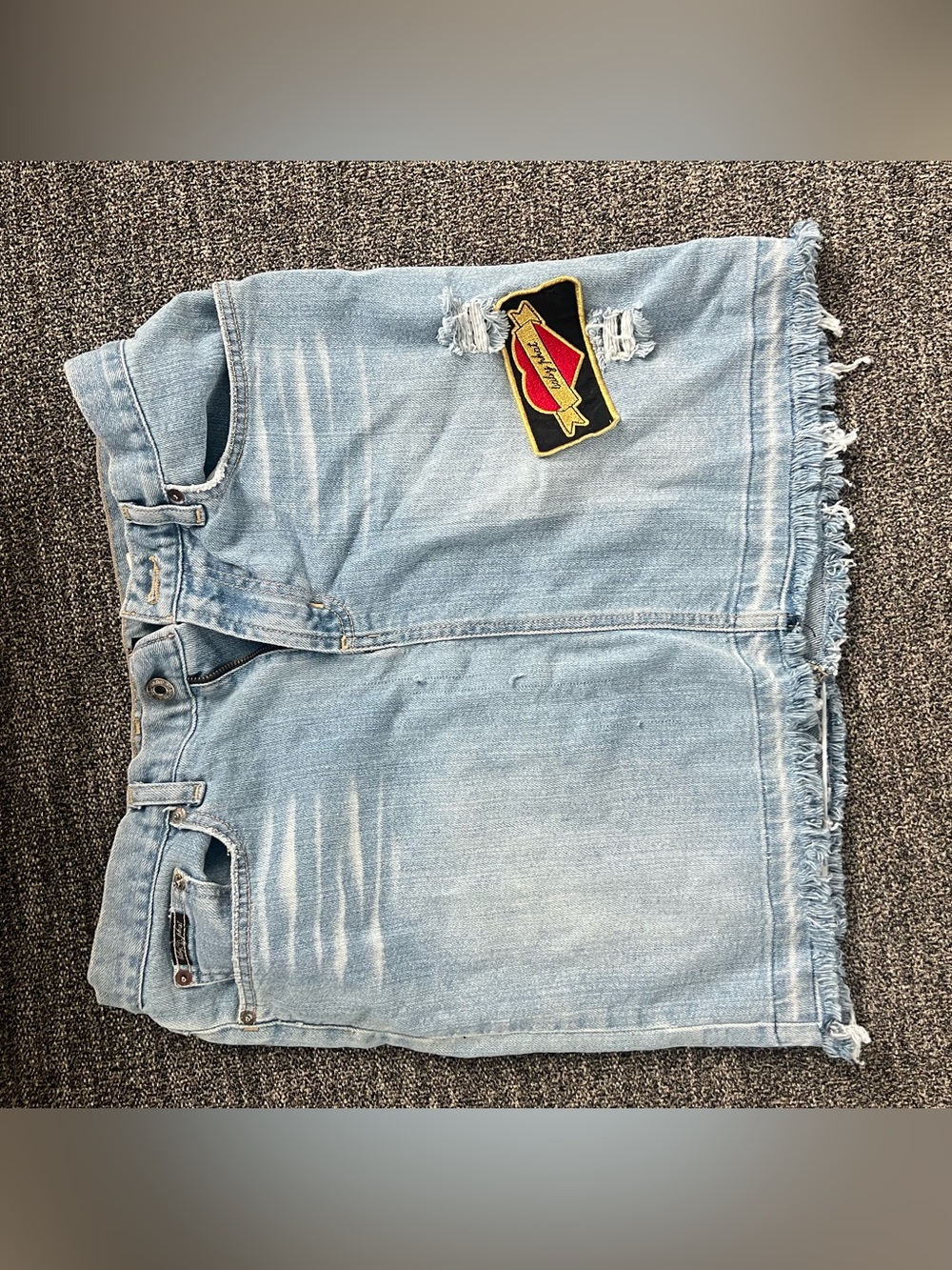 Baby Phat Distressed Denim Skirt
